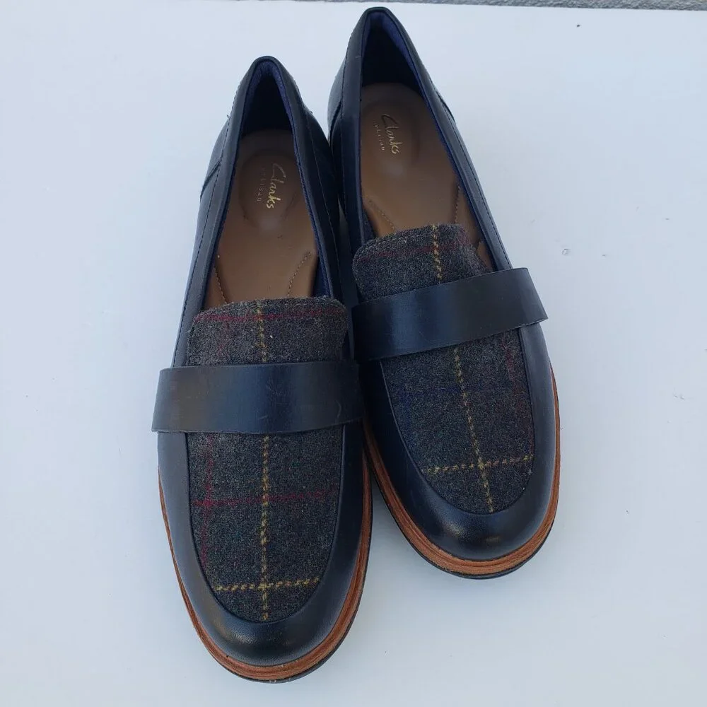 Tartan plaid platform chunky Teadale Elsa loafers - Picture 14 of 14